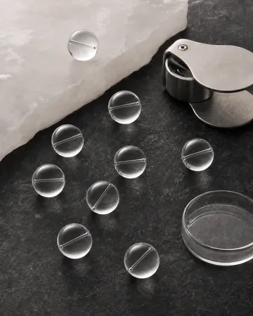 April clear quartz birthstone beads