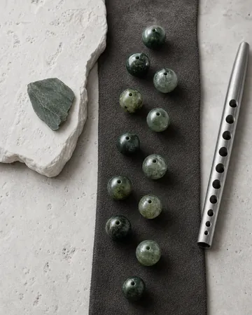 May emerald birthstone beads