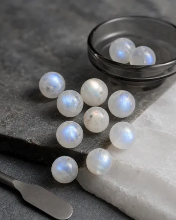 June moonstone birthstone beads
