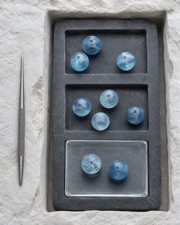 September sapphire birthstone beads